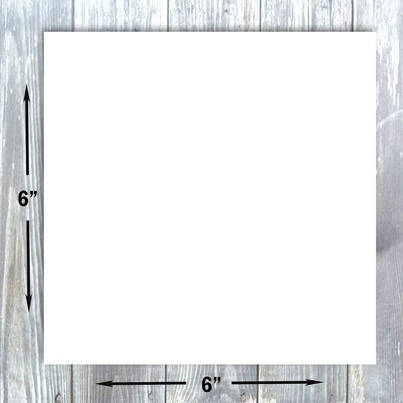 Hamilco 6x6 White Scrapbook Cardstock Paper 80lb Cover Card Stock 100 Pack (Bright) - Image 3
